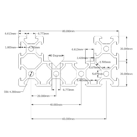 C-Beam Technical Drawing