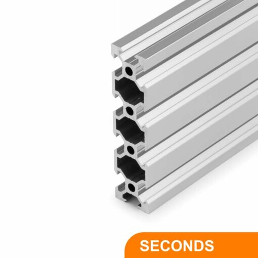 20x80 Black Aluminium Extrusion Profile