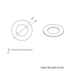 Technical Drawing Of Precision Shim - 10mm - 0.5mm