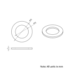 Technical Drawing Of Precision Shim - 10mm - 1mm
