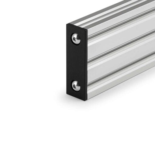 Aluminium End Cap - 20 Series - 20x60 - With Fixings On The End Of Aluminium Extrusion