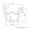 Technical Drawing Of Panel Seal - 30 Series