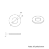 Technical Drawing Of Precision Shim - 3mm - 0.5mm