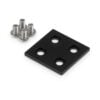 1 x Aluminium End Cap - 20 Series - 40x40 - With Fixings