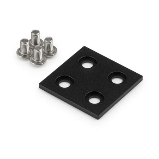 1 x Aluminium End Cap - 20 Series - 40x40 - With Fixings