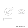 Technical Drawing Of Precision Shim - 4mm - 0.5mm