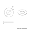 Technical Drawing Of Precision Shim - 5mm - 0.5mm