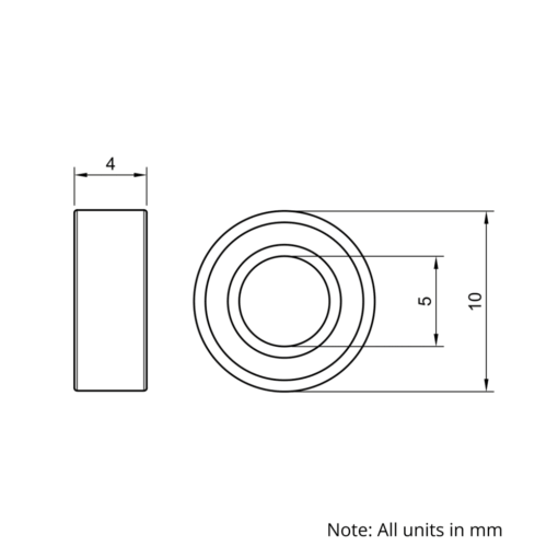 Technical Drawing Of Mini Wheel Bearing