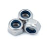3 x Nyloc Nut - M4