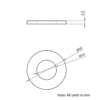 Technical Drawing Of Panel/Slot Washer - M14