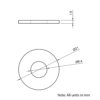 Technical Drawing Of Panel/Slot Washer - M8