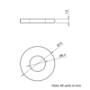 Technical Drawing Of Panel/Slot Washer - M6