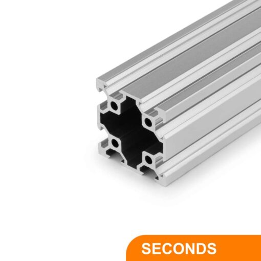 1 x Seconds - Aluminium Extrusion Profile - T/V-Slot - 20 Series - 40x40mm - 1000mm - Silver