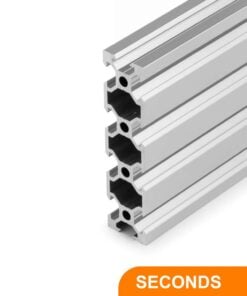 20x80 Black Aluminium Extrusion Profile