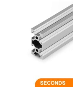 20x40 Black Aluminium Extrusion Profile