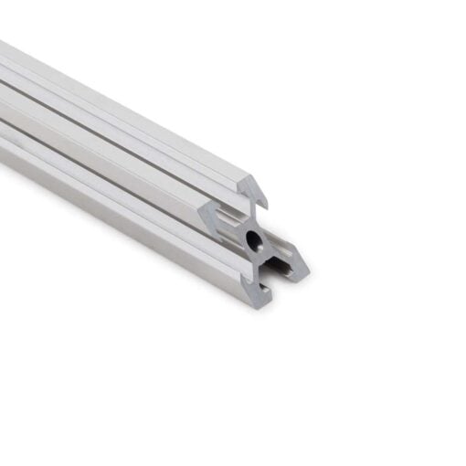 20x20 Silver Aluminium Extrusion Cut At Angle