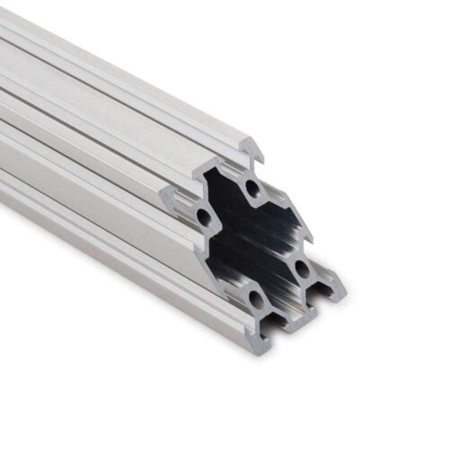 40x40 Silver Aluminium Extrusion Cut At Angle