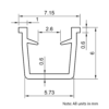 Technical Drawing Of Panel Seal - 20 Series