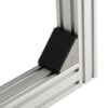 Corner Bracket - 40 Series - 80x80 - With Fixings & Cover Cap Joining Aluminium Extrusion
