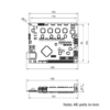 Technical Drawing Of Duet 2 Controller - Wifi External Antenna