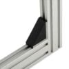 Corner Bracket - 30 Series - 30x60 - With Fixings & Cover Cap Joining Aluminium Extrusion