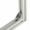 Corner Bracket - 40 Series - 40x40 - With Fixings Joining Aluminium Extrusion