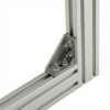 Corner Bracket - 40 Series - 40x80 - With Fixings Joining Aluminium Extrusion