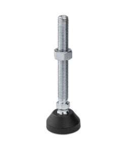 1 x Articulating Anti-slip Levelling Foot - Metal 39mm - M12 - 100mm