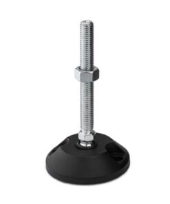 1 x Articulating Anti-slip Levelling Foot - Metal 75mm - M8 - 75mm