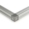 Cube Corner Bracket - 20 Series - 2 Way - With Fixings Joining Aluminium Extrusion