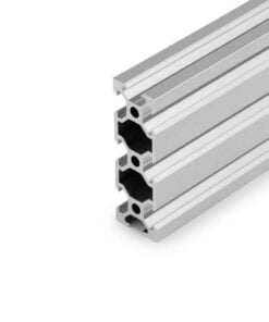 1 x Aluminium Extrusion Profile - T/V-Slot - 20 Series - 20x60mm - Silver - Cut to Size