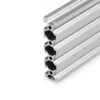 1 x Aluminium Extrusion Profile - T/V-Slot - 20 Series - 20x80mm - Silver - Cut to Size