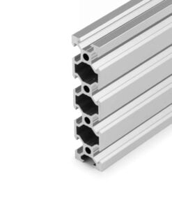 1 x Aluminium Extrusion Profile - T/V-Slot - 20 Series - 20x80mm - Silver - Cut to Size