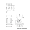 Technical Drawing Of Pivot Joint - 45 Series