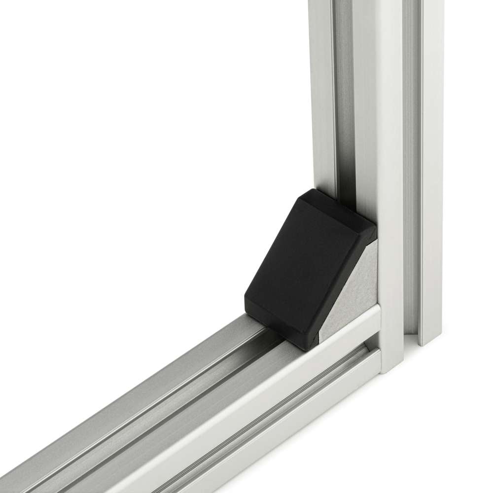 Corner Bracket - 45 Series - 45x45 - With Fixings & Cover Cap Joining Aluminium Extrusion