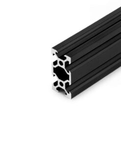 1 x Aluminium Extrusion Profile - T/V-Slot - 20 Series - 20x40mm - Black - Cut to Size