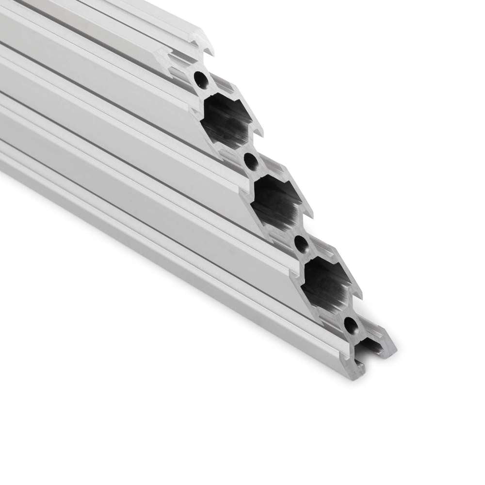 20x80 Silver Aluminium Extrusion Cut At Angle