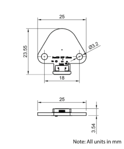 Technical Drawing Of Duet 3 Scanning Z Probe
