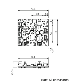 Technical Drawing Of Duet 3 Tool Board 1LC
