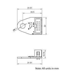Technical Drawing Of Duet Accelerometer