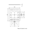 Technical Drawing Of MotionRail Gantry Plate - Extra Large - 140x160mm