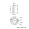 Technical Drawing Of MotionRail Wheel - Metal