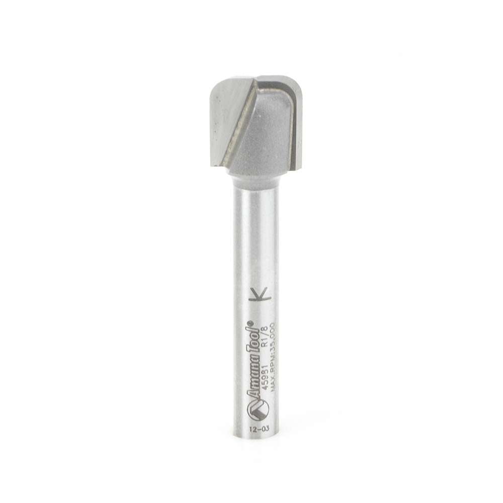 1 x 1/2" Bowl & Tray CNC Router Bit - 45981 Amana Tool
