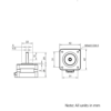 Technical Drawing Of NEMA17 Stepper Motor - 21oz - 1.40A - 1.8 Degree - With Wire
