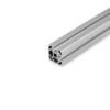 1 x Aluminium Extrusion Profile - T-Slot - 40x40mm - 2 Slot Corner - Silver - Cut to Size