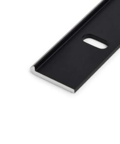 1 x Aluminium Extrusion Profile - MotionRail (OpenRail) - Black - Cut To Size