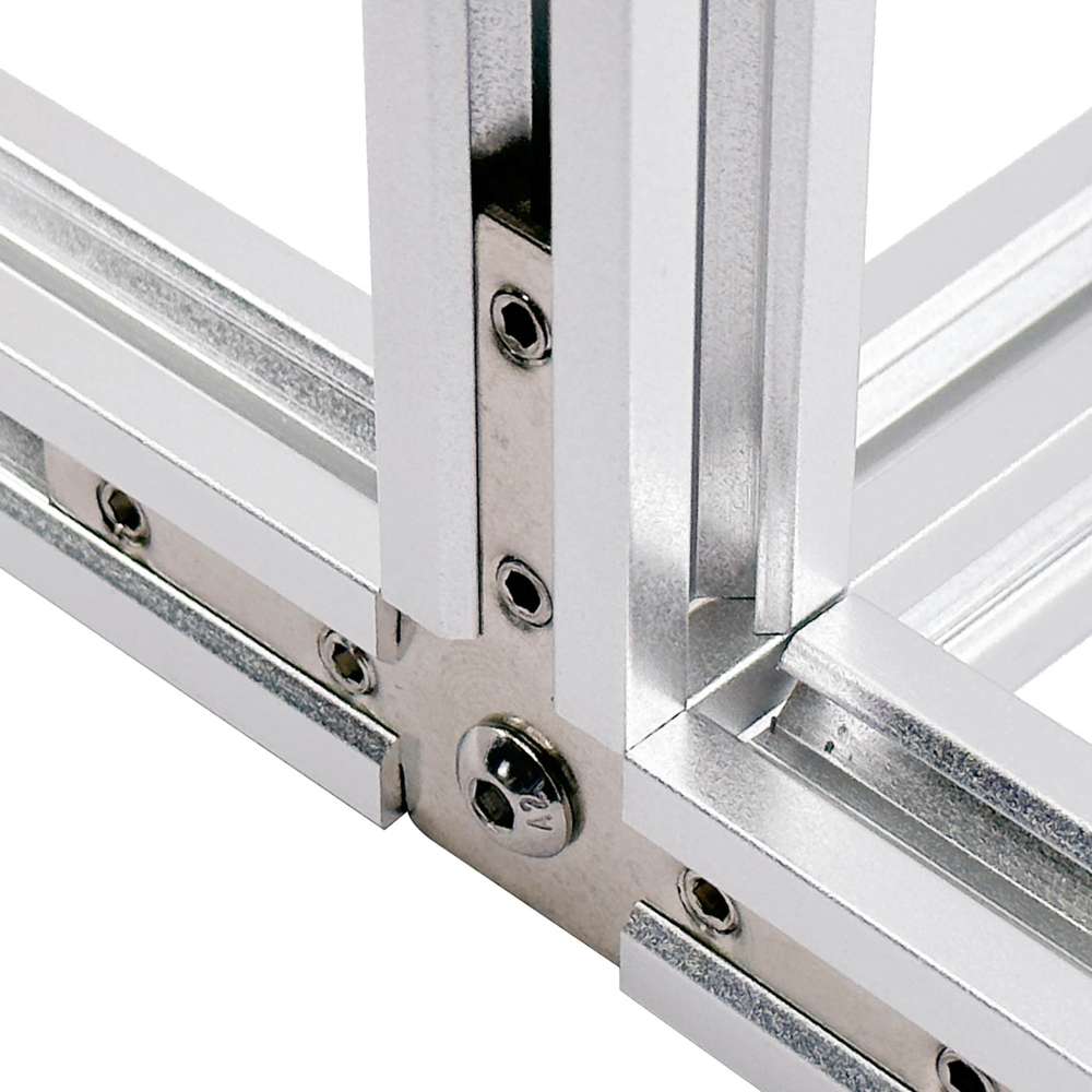 Inner Link Connector - Multiway - 3 Way - With Fixings Joining Aluminium Extrusion