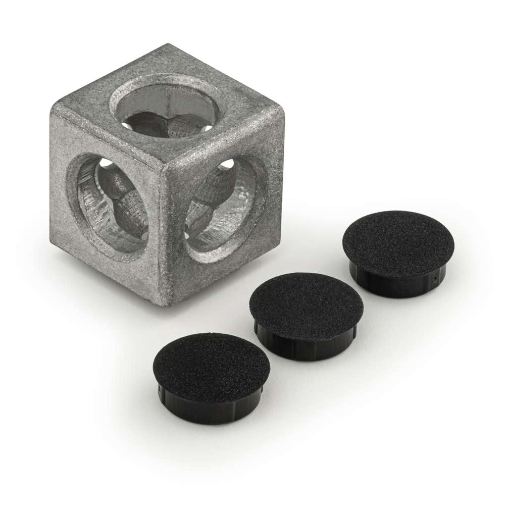 1 x Cube Corner Bracket - 45 Series - 3 Way