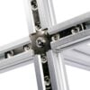 Inner Link Connector - Multiway - 4 Way - With Fixings Joining Aluminium Extrusion