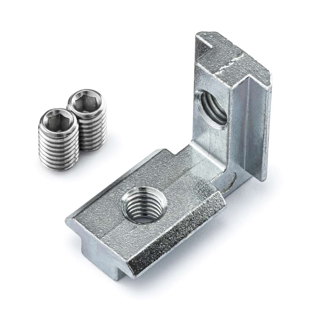 1 x Heavy Duty Inner Link Connector - Butt - Inside - 40 & 45 Series - With Fixings